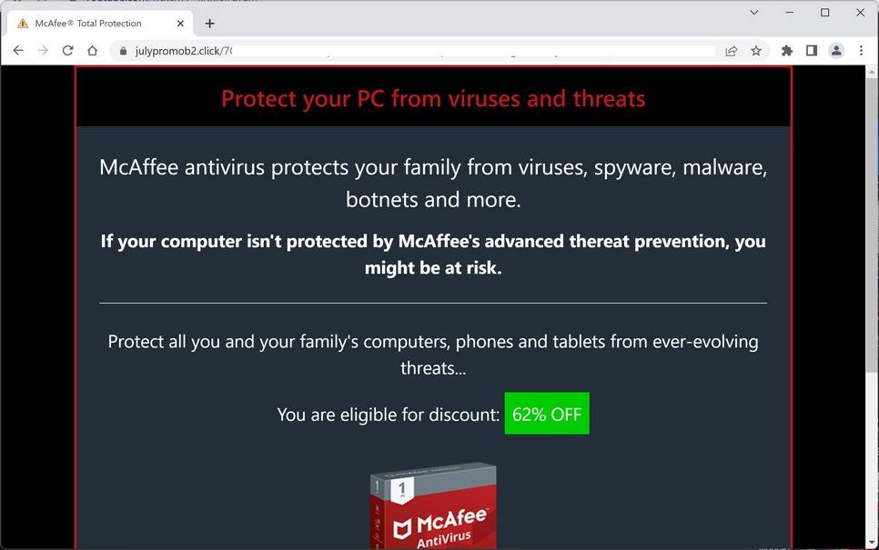 Image: Julypromob2.click browser hijacker