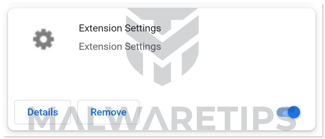 Image: Extension Settings Chrome extension