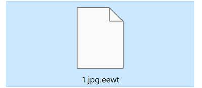 Image: EEWT Ransomware Encrypted Files