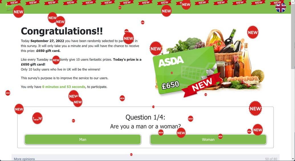 Image: Chrome browser is redirected to Onlineshoppingstool.com