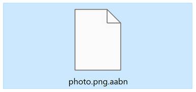 Image: File encrypted with the AABN extension