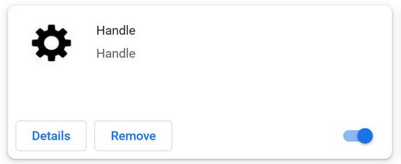 Image: Handle Chrome Extension
