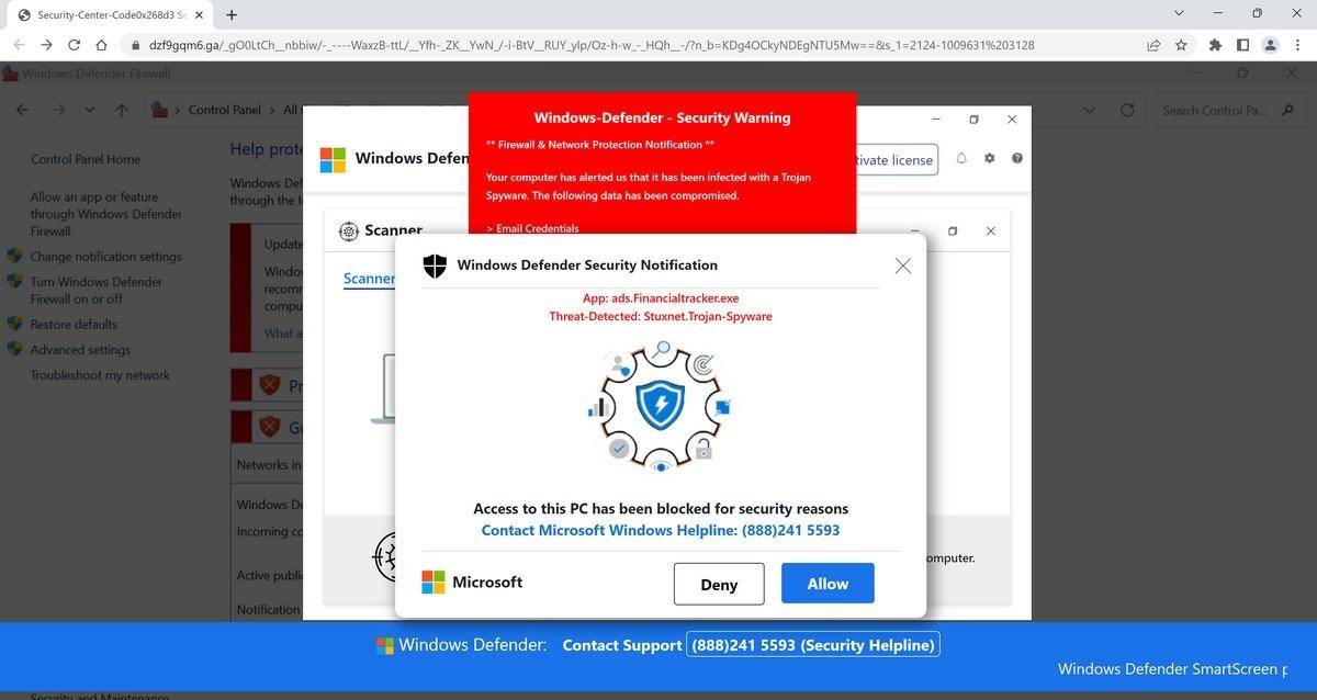 Remove Windows Defender Fake Alerts Virus