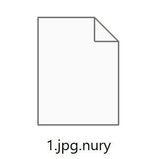 Image: File encrypted with the NURY extension