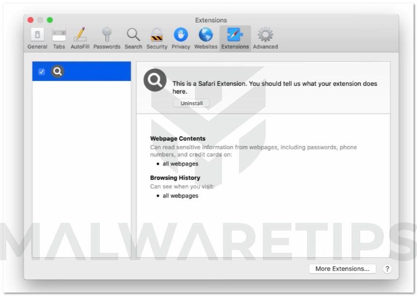 Image: WaveFeature Mac browser hijacker