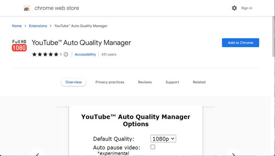 Remove “YouTube™ Auto Quality Manager” Extension Virus