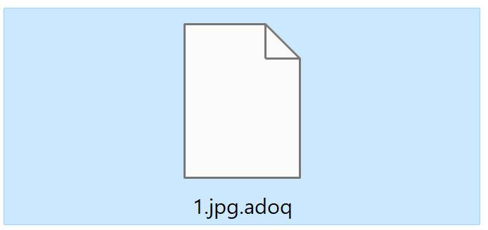 Image: File encrypted with the ADOQ extension