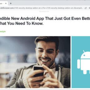 Image: Chrome browser is redirected to Defbrowser.com