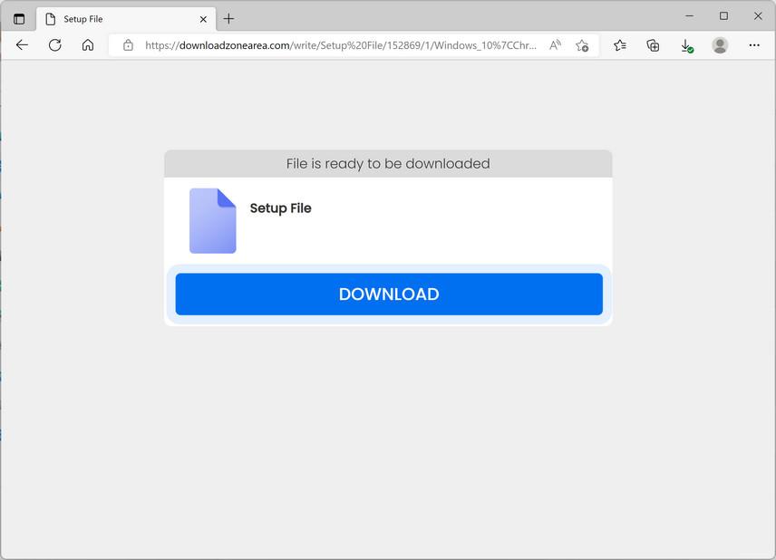 Image: Downloadzonearea.com browser redirect