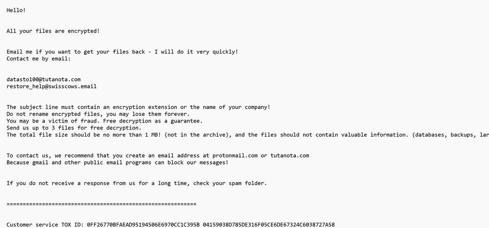 Image: Bkqfmsahpt Ransomware note