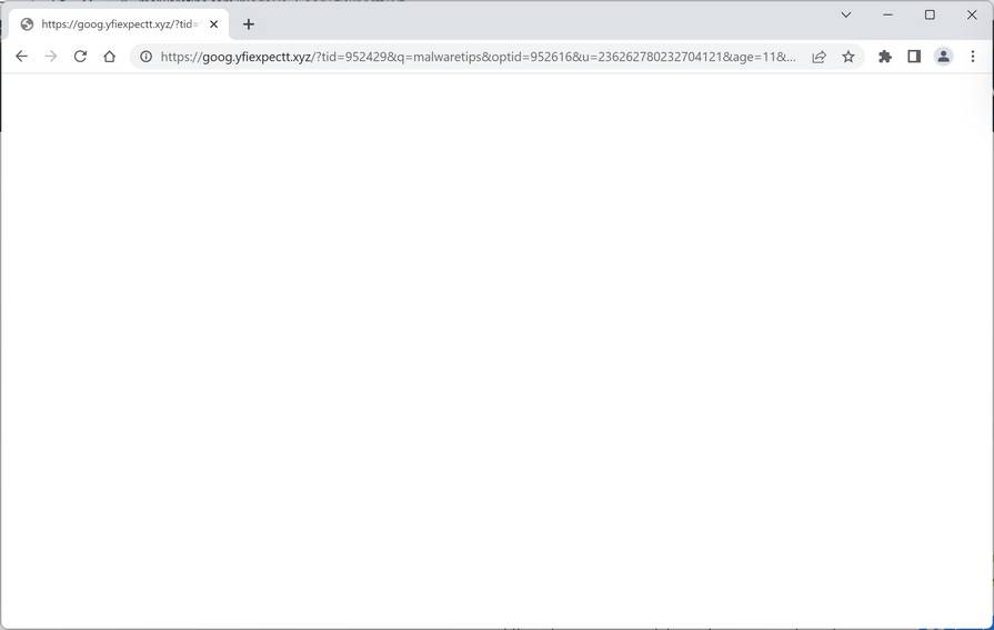 Image: Goog.yfiexpectt.xyz browser redirect