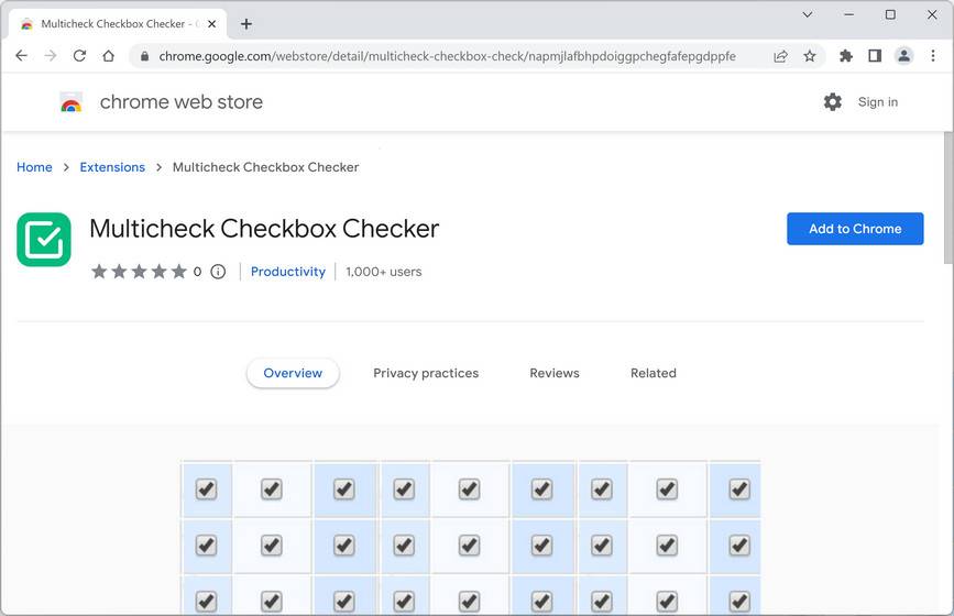 Image: Multicheck Checkbox Checker Chrome Extension