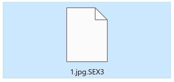 Image: SEX3 ransomware