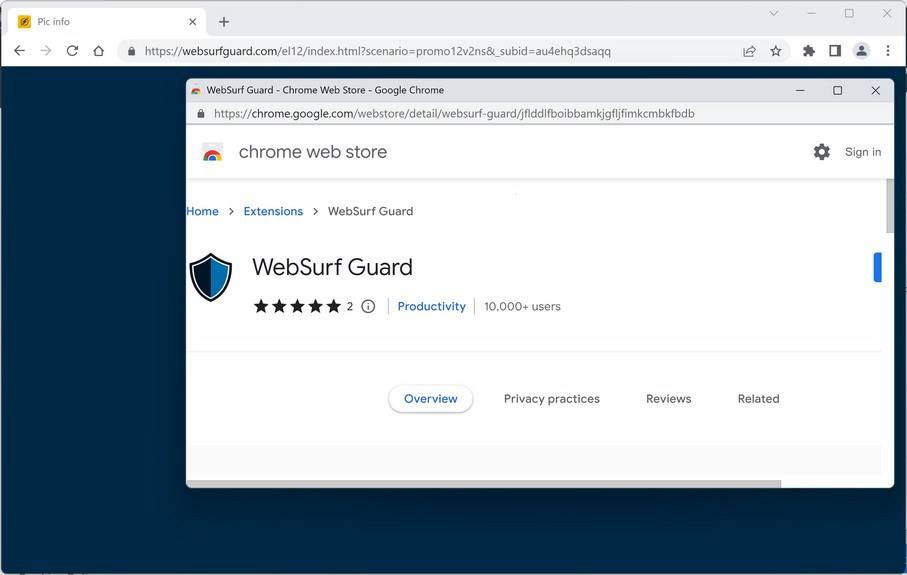 Image: WebSurf Guard Chrome Extension