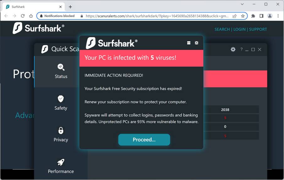 Does Surfshark remove malware?