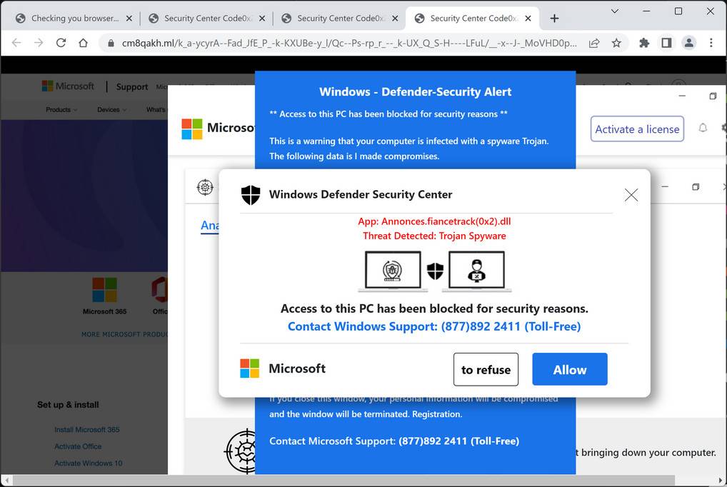 Image: Cm8qakh.ml Fake Alerts