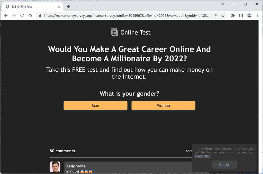 Image: Makemoneysurvey.top Ads