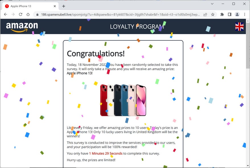 Image: Spamenubell.live Ads