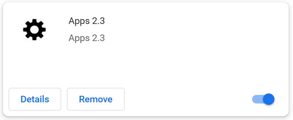 Image: Apps 2.3 Chrome Extension