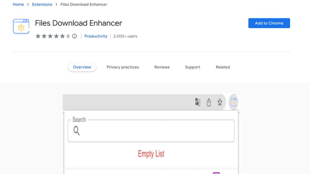 Image: Files Download Enhancer Chrome Extension