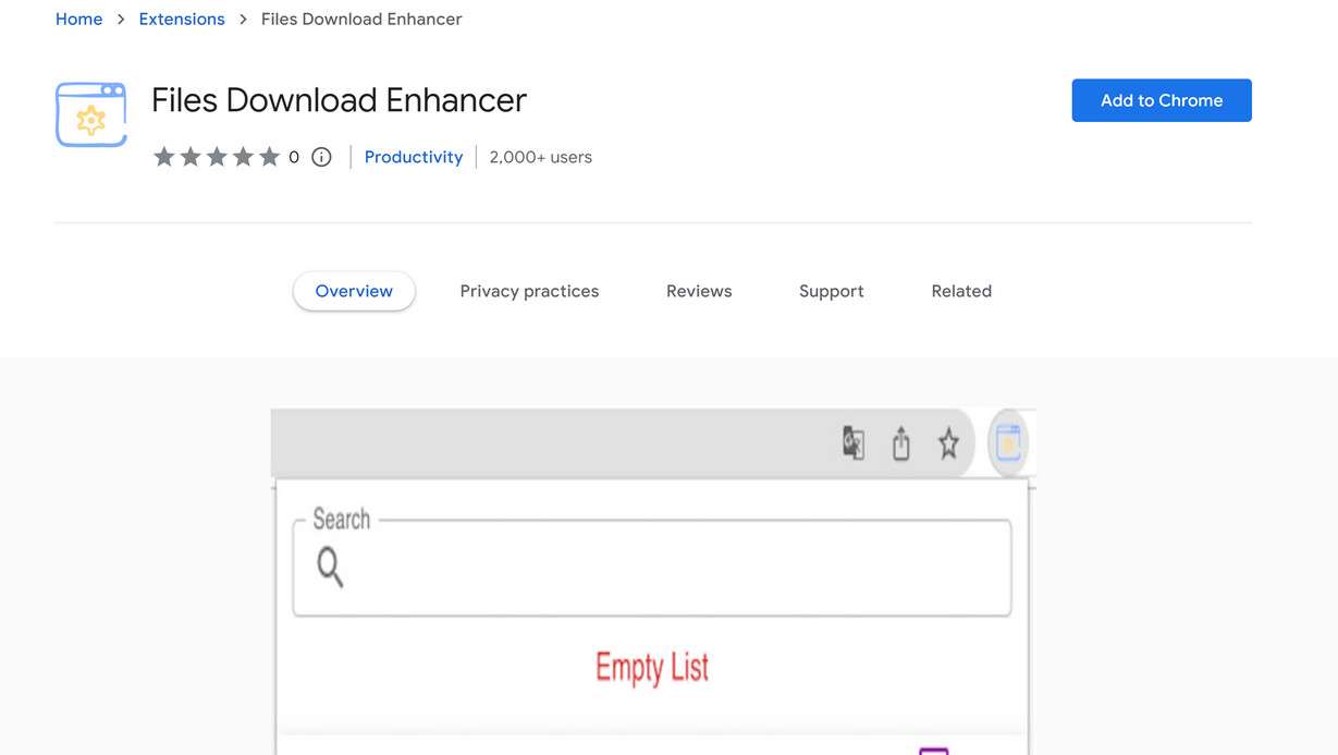 Image: Files Download Enhancer Chrome Extension
