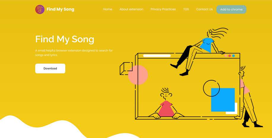 Image: Find My Song Chrome Extension