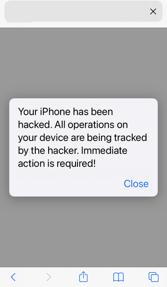 iPhone pop-up message says I've been hack… - Apple Community