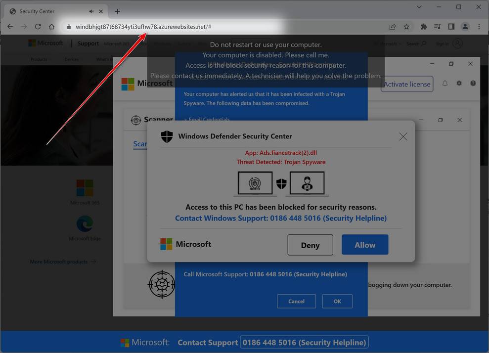 Watch Out For The Fake AzureWebsites.net Scam Websites