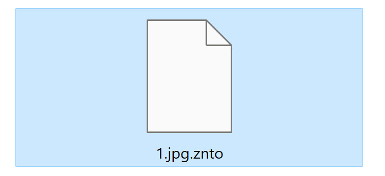 Image: File encrypted by the ZNTO Ransomware