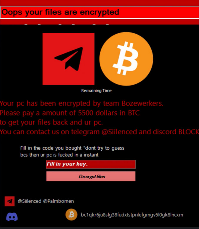 Image Bozewerkers ransomware