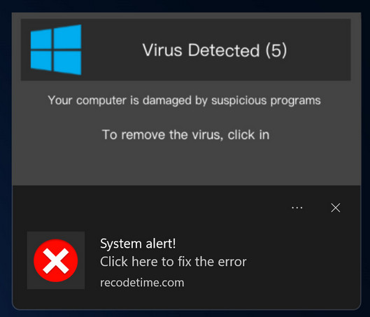 Fake virus warning pop-up: how to remove it