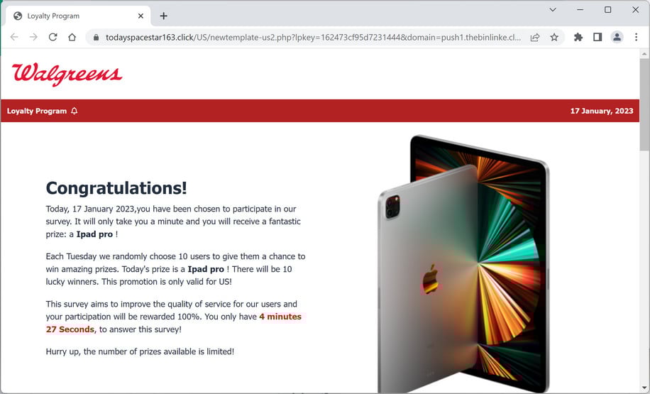 Image: Walgreens Loyalty Program Scam