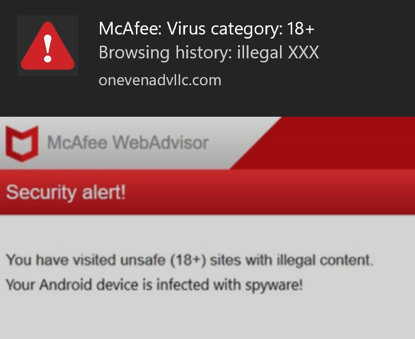 McAfee Virus Category 18+