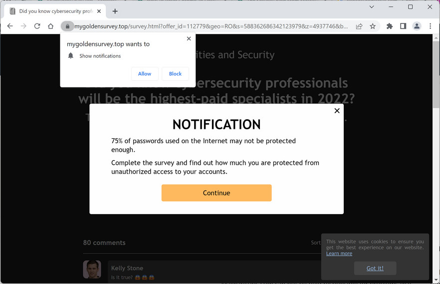 mage: Mygoldensurvey.top Fake Survey