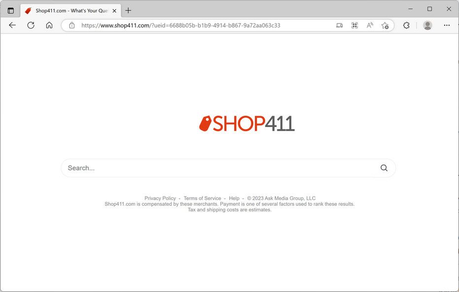 Image: Shop411.com Redirect