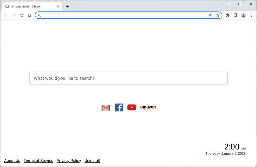 Image: Smooth Search Tab Chrome new tab page