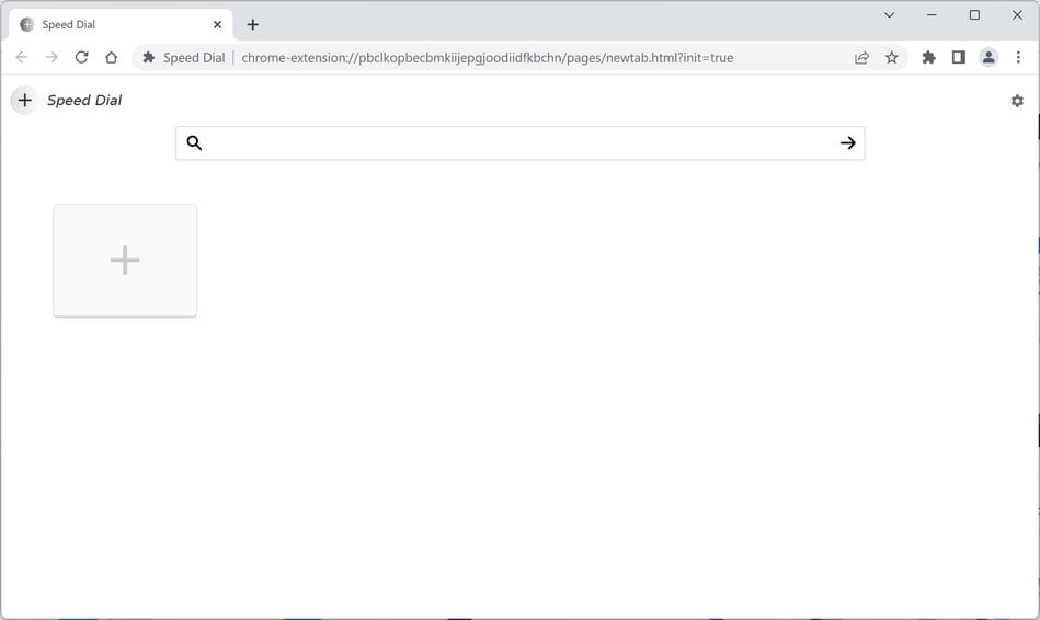 Image: Speed Dial Chrome new tab page