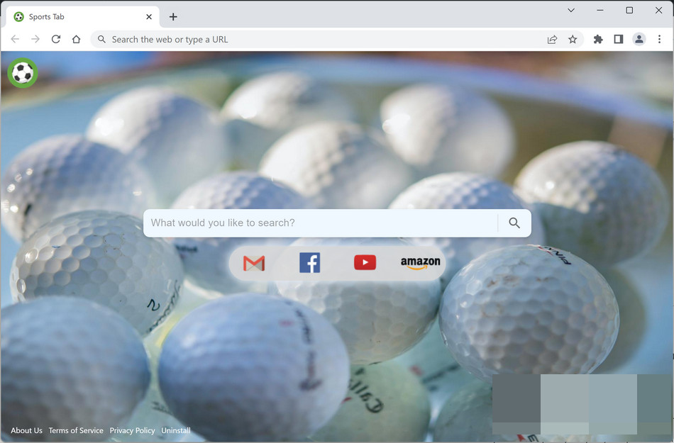 Image: Sports Tab Chrome new tab page