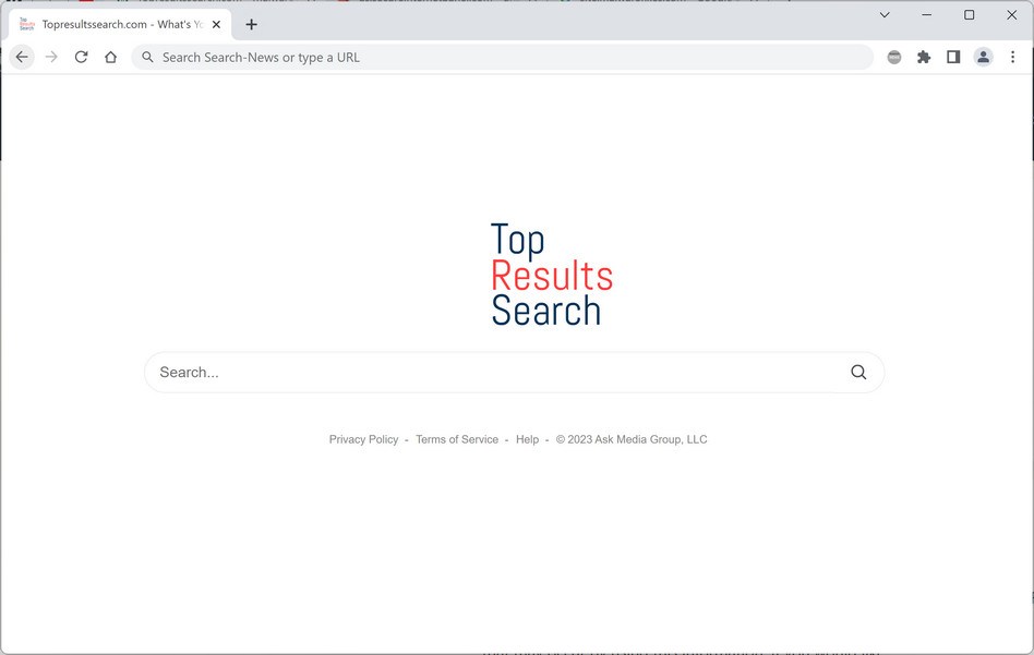 Image: TopResultsSearch.com Redirect