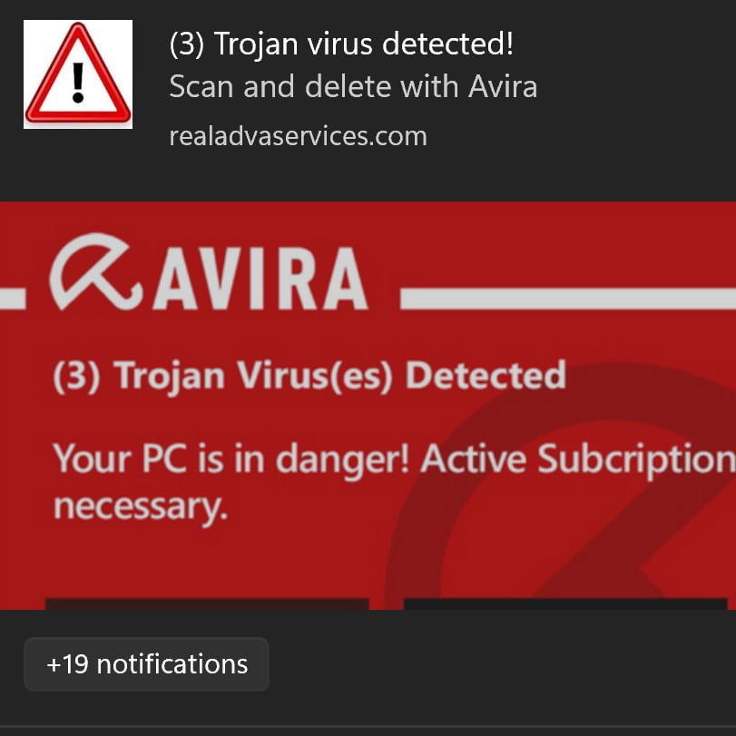 Image: Your Pc Is In danger! Activate Subscription Necessary Pop-up Ads