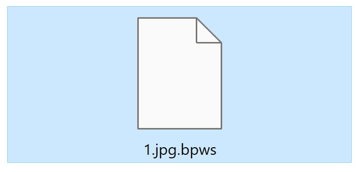 Image: File encrypted by the BPWS Ransomware