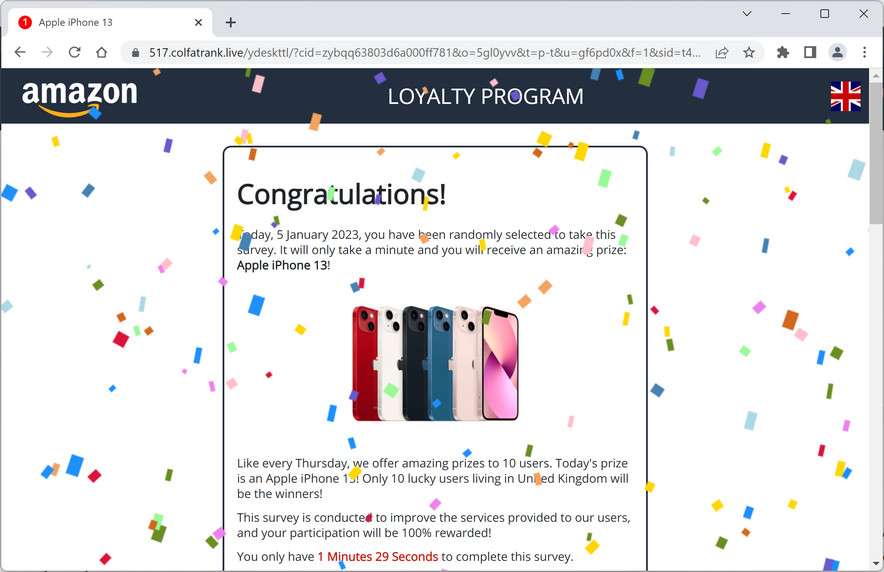 Image: Colfatrank.live Ads