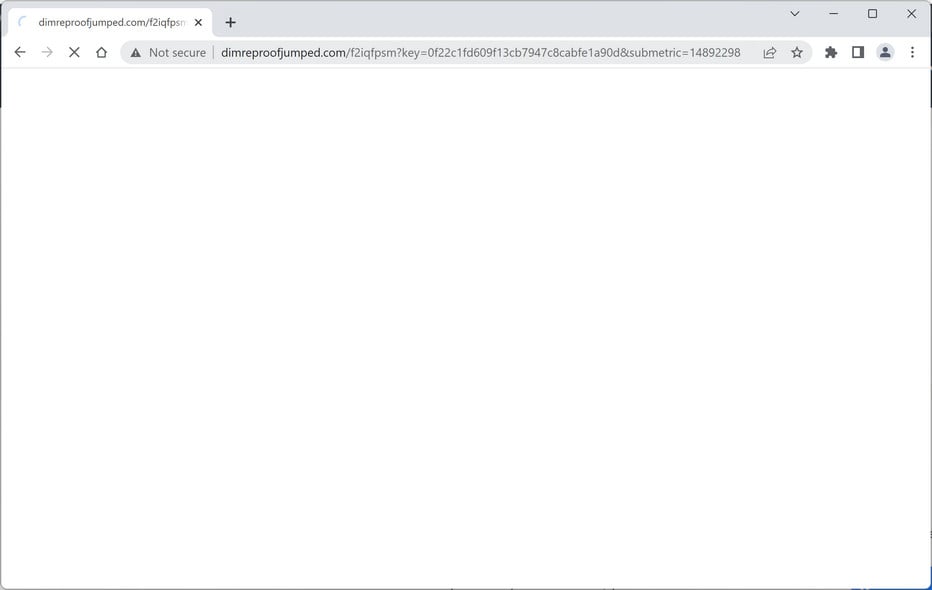 Image: Dimreproofjumped.com Redirect Virus