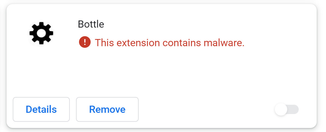 Bottle Chrome Extension