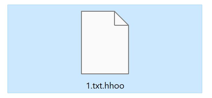 Image: File encrypted by the HHOO Ransomware