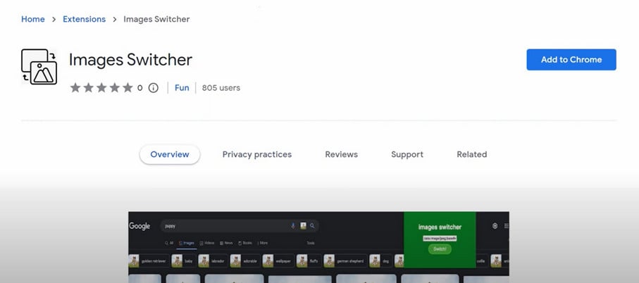Image: Images Switcher Chrome Extension