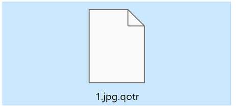 Image: File encrypted by the QOTR Ransomware