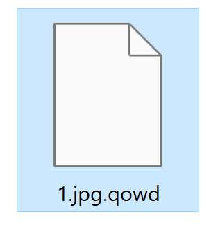 Image: File encrypted by the QOWD Ransomware