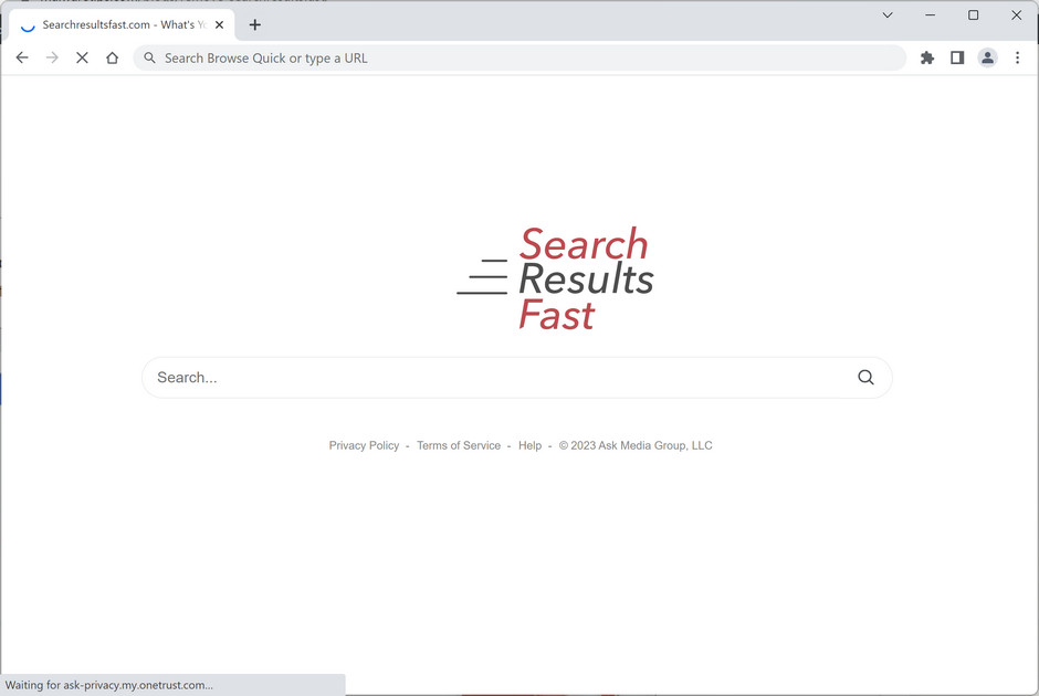 Image: SearchResultsFast.com Browser Redirect