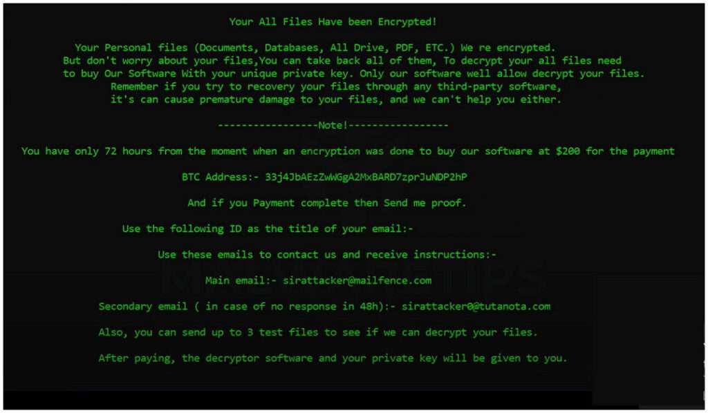 How To Remove SirAttacker Ransomware [Virus Removal Guide]